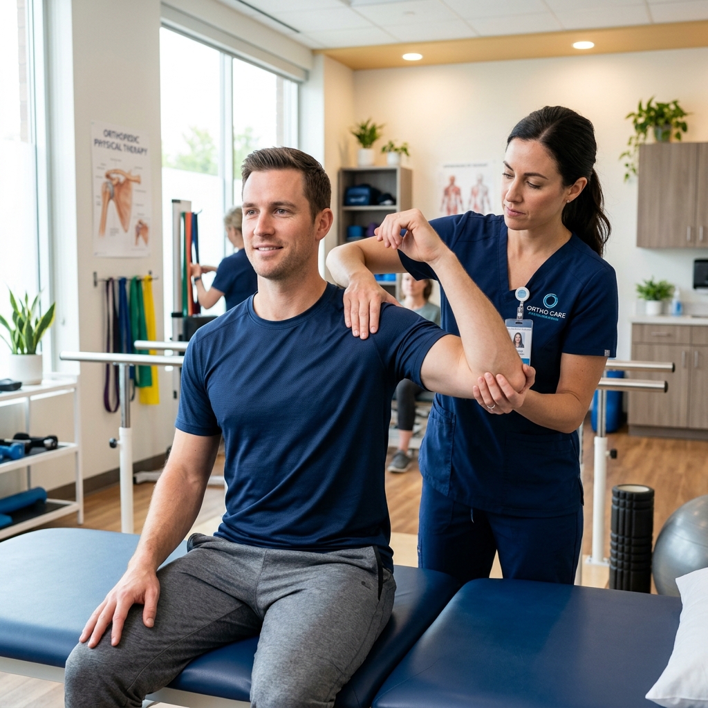 Sessão de Fisioterapia Ortopédica e Terapia Manual